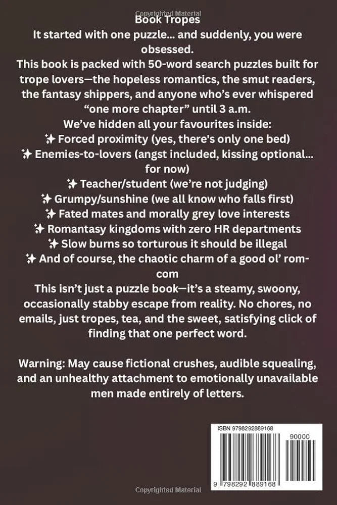 Book Tropes | Word Search