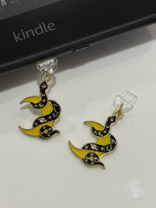 Snake and Moon Charm