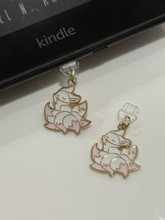 White / Pink Mystical Fox Charm