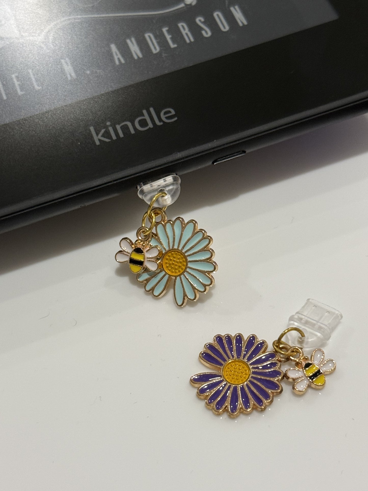 Bee / Flower Twin Charm