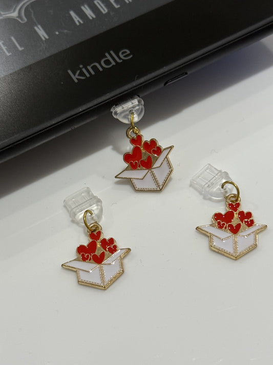 Box of Hearts Charm