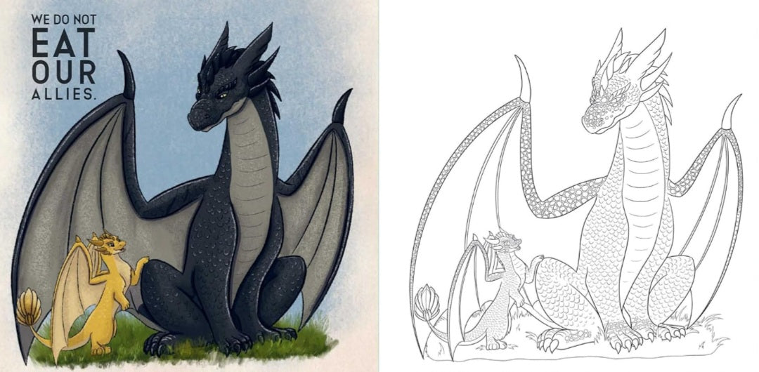 Official Fourth Wing Colouring Book