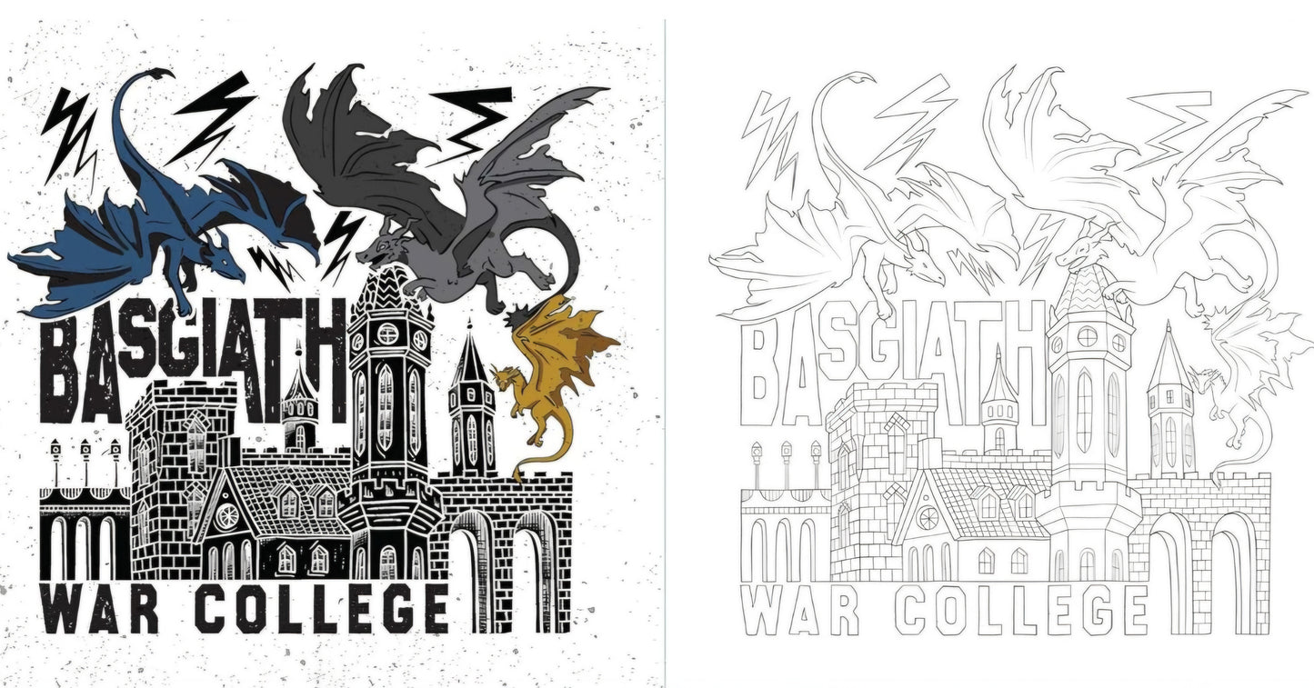 Official Fourth Wing Colouring Book