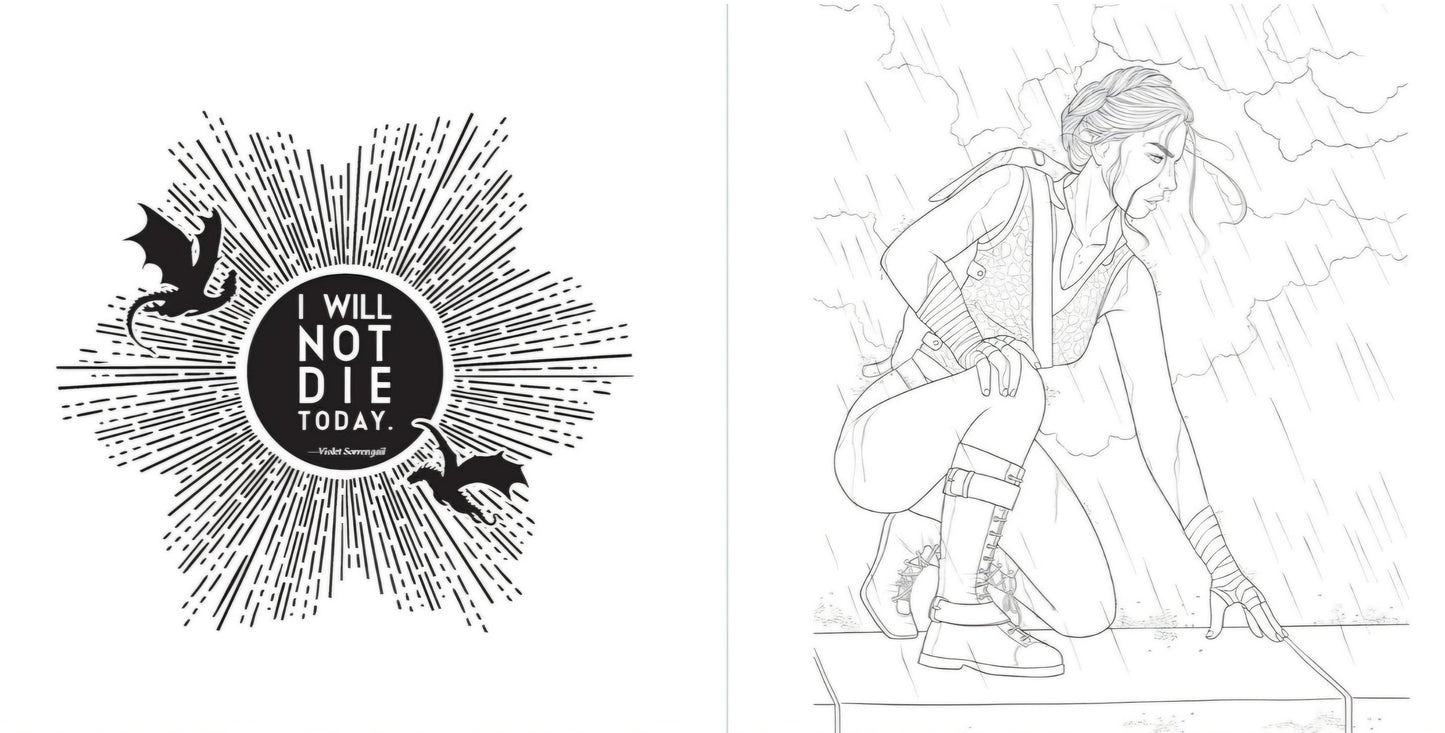 Official Fourth Wing Colouring Book